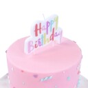Pme Happy Birthday Kakelys Rosa Pastell 