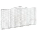 vidaXL Gabionkurver buede 3 stk 400x30x180/200 cm galvanisert jern