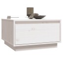 vidaXL Salongbord hvit 55x56x32 cm heltre furu