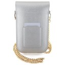 Sourcing Hello Kitty Handbag Hkowbpghdlms Silver/Silver Leather Metal Logo Chain