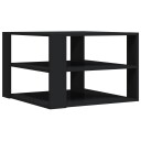 vidaXL Salongbord svart 59,5x59,5x40 cm konstruert tre