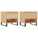  Salongbord 2 stk sonoma eik 50x46x50 cm konstruert tre 8721012112421