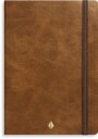 Notatbok Burde A6 linjert Deluxe Cognac
