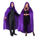 Widmann Cape med hette fløyel lilla One size 21411