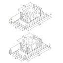 Eico Tak Ventilator Stål 100 Cm E19 100 X