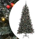  Kunstig juletre grønn 114 x 114 x 210 cm PVC og plast og stål