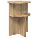 vidaXL Sidetabell Artisan eik Ø 39,5 x 55 cm Konstruert tre
