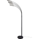 Trio Lighting Reed LED gulvlampe matt sort svart