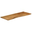  Bordplate 140x60x2,5 cm naturlig kant heltre mango