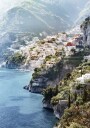 Serene Coastal Village View Plakat Plakat / 100x150cm