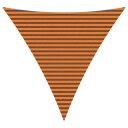 vidaXL Solskygge seil Oransje og Brunt 4 x 4 x 4 m