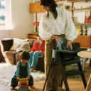 Stokke Steps Matstolpakke Black/Warm Brown