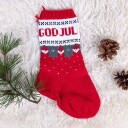 Bluum Strik Strikk Julestrømper Dompap og Nisse grønn - garnpakke i Bluum Soft Merino Ull