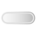 vidaXL LED Badevindu med speil Gjennomsiktig 40 x 15 cm herdet glass