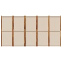  Romdeler 5 paneler gråbrun 350x180 cm 8721012464322