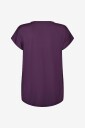 Zizzi   Trenings t skjorte aBasic S/S Long T shirt   Lilla