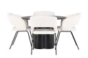 Venture Home Olivia Matgruppe 110 cm Rund med 4 Day Stoler Sort