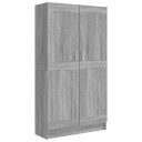  Bokhylle grå sonoma 82,5x30,5x150 cm konstruert tre 8720287124092