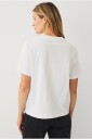 Ellos Collection   T skjorte med blondedetaljer   Hvit