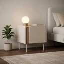 Lomar Nattbord 45,5x47,8x35 cm - Naturlig eik sandstein