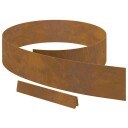  Hageplen Avgrensning 4 pcs Rusten 450 x 15 cm Cortenstål