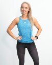 RIPT Ladies Double Strap Singlet Blue - M