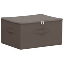 vidaXL Lagringsboks Grå 43 x 34 x 23 cm Ikke-vevd stoff