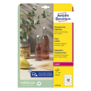 Avery Gjennomsiktige etiketter, Ø 60 mm, 300 Etiketter, Transparent