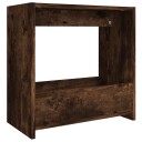 vidaXL Sidebord røkt eik 50x26x50 cm konstruert tre