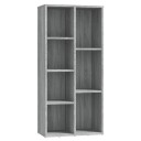 vidaXL Bokhylle gr? sonoma 50x25x106 cm