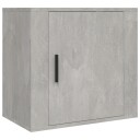 vidaXL Veggmontert nattbord betonggrå 50x30x47 cm