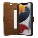 Dbramante1928 Copenhagen Slim Ekte Skinn Lommebokdeksel til iPhone 13 Pro Gyllenbrun