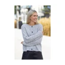 Selected Femme Lulu LS Knit Short Cardigan - Light Grey Melange S