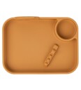 Done By Deer Peekaboo Compartment Plate Deer Friends Mustard