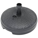 vidaXL Parasollfot sand/vann 20 L antrasitt plast rotting