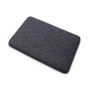 Hefe Mousse badematte, 40x60 cm, antrasitt