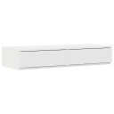  Sengeskuffer Hvit 90x36,5x16,5 cm Laget av Tre