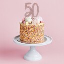 Kakedekorasjon 50 Roségull i Akryl
