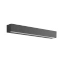Lucande Lengo LED-vegglampe, 50 cm, grafitt, 1-lk.