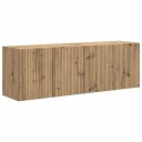  TV Veggskap 2 pcs Artisan Eik 59,5 x 31 x 40 cm Konstruert tre