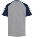 Hummel T skjorte   hmlJR Logo   Grey Melange/Dress Blues   Hummel   4 år (104)   T skjorte Grå Hvit Marineblå