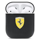 Ferrari On Track Leather Case for AirPods 1/2 Black