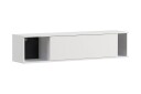 Vegghylle Quertas 135x30x30 cm   Hvit/Svart