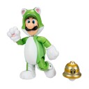 Nintendo Super Mario figur 10 cm Cat Luigi med Super Bell