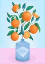 Oranges Plakat Plakat / 100x150cm