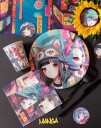 10 Stk Manga Pappkrus 270 ml