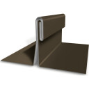 120 kg Prefalz-spiral, 60 kg, 0,7 x 650 mm, P10, sammenleggbar, brun