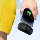 Wozinsky WF16-YLS 5000mAh Mini Powerbank med USB-C og Apple Watch-lader - Svart