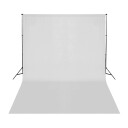 vidaXL Fotostudiosett med lyssett, bakgrunn og reflektor