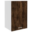  Vegghengt skap røkt eik 39,5x31x60 cm konstruert tre 8720845693794
